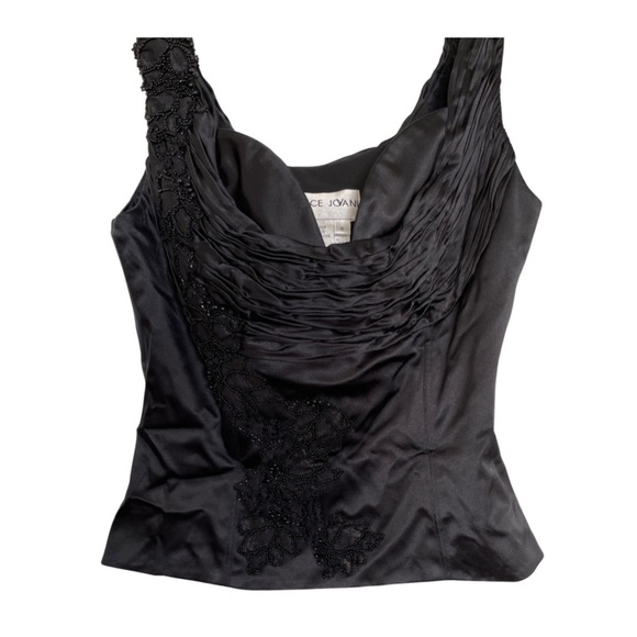 Jovani Silk Black Top - Picture 2 of 5
